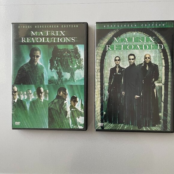 The Matrix 2 DVD Set Matrix Reloaded & Matrix Revolutions (2003   ) Rated R - Picture 1 of 10